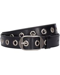 Balenciaga - 3Cm Cagole Leather Belt - Lyst
