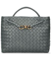 Bottega Veneta - Medium Andiamo Leather Top Handle Bag - Lyst