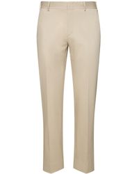 Brioni - Pantalones de gabardina de algodón - Lyst