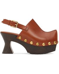 Etro - 90Mm Leather Clogs - Lyst