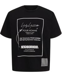 Yohji Yamamoto - Camiseta de algodón estampado - Lyst