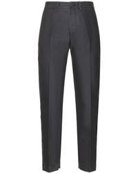 Pantalon droit en satin de coton Coton Tom Ford pour homme en coloris Noir élégants et chinos Pantalons casual Homme Vêtements Pantalons décontractés 
