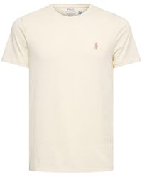 Polo Ralph Lauren - Distressed Cotton Logo T-shirt - Lyst