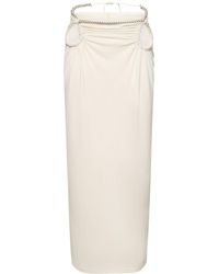 Dion Lee - Embellished Sheer Jersey Midi Skirt - Lyst