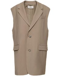 Ami Paris - Two-Button Oversize Wool Waistcoat - Lyst