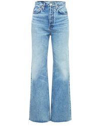 RE/DONE - 70s Ultra High Rise Wide Leg Jeans - Lyst