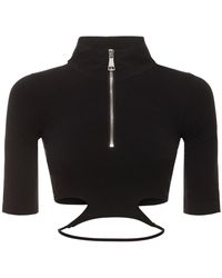 ANDREADAMO - Formendes Top Aus Jersey - Lyst