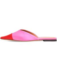 Marni 10mm Hohe Mules Aus Satin - Pink