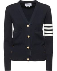 Thom Browne - Classic Milano Stitch 4 Bar Cardigan - Lyst