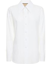 Gucci - Camisa de popelina de algodón - Lyst