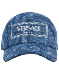 Versace - Baseballkappe Aus Logojacquard - Lyst