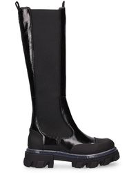 Ganni - 50Mm Cleated High Chelsea Boots - Lyst