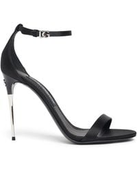 Dolce & Gabbana - 105mm Hohe Satin-sandaletten "keira" - Lyst