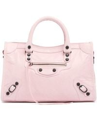 Balenciaga - Small Le City Arena Storico Leather Bag - Lyst