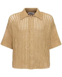 Bonsai - Raffia Knit S/s Shirt - Lyst