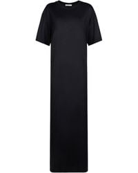 The Row - Amo Wool Jersey Short Sleeve Midi Dress - Lyst