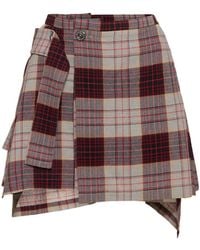 Vivienne Westwood - Meghan Checked Mini Kilt Skirt - Lyst