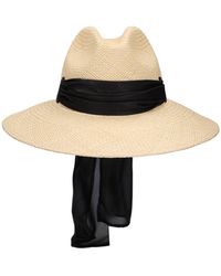 Borsalino - Samantha Straw Panama Hat - Lyst