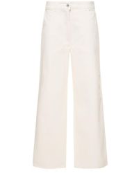Interior - The Clarice Cotton Wide Pants - Lyst