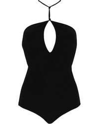 Bottega Veneta Back Knots Cashmere Knit Bodysuit - Black