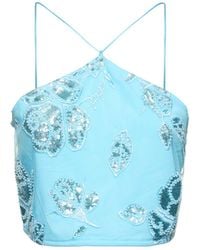 ROTATE BIRGER CHRISTENSEN - Anki ビーズクロップドトップ - Lyst