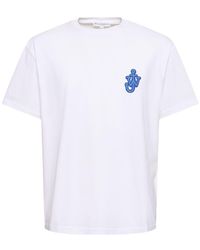 JW Anderson - Anchor Patch Cotton Jersey T-Shirt - Lyst