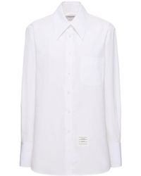 Thom Browne - Camisa clásica de popelina de algodón - Lyst