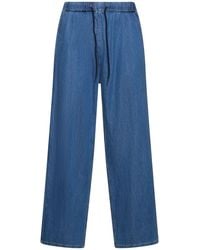 Frankie Shop - Wide Cotton Denim jogging Jeans - Lyst