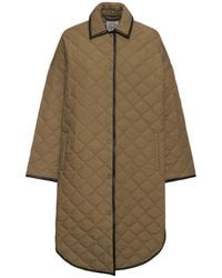 Totême - Quilted Organic Cotton Cocoon Coat - Lyst
