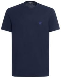 Versace - T-shirt en jersey de coton medusa - Lyst