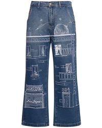Kidsuper - Fire Escape Embroidered Jeans - Lyst