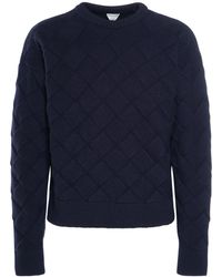 Bottega Veneta - 3D Intreccio Crewneck Wool Sweater - Lyst