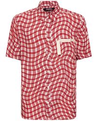 Jacquemus - Chemise 'la chemise melo' rouge et blanc - le chouchou - Lyst