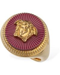 Versace - Dicker Emaille-ring "medusa" - Lyst