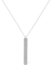 Maison Margiela Collar "Silver" Con Colgante - Multicolor