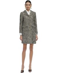 Gucci Cappotto In Tweed - Grigio