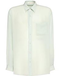The Row - Bresson Cupro Shirt - Lyst