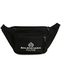 Balenciaga Gürteltasche Aus Nylon Mit Logo - Schwarz