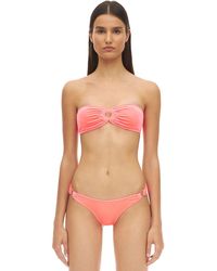 Reina Olga Bikini Aus Samt "bandcamp" - Pink