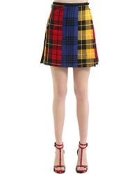 Le Kilt Mix & Match Wool Plaid Skirt - Multicolor