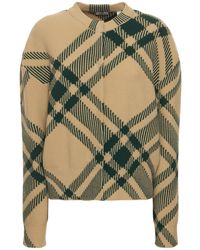 Burberry - Cardigan in maglia di misto lana - Lyst