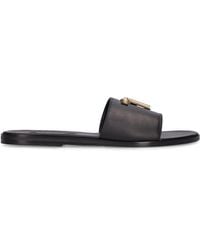 Tom Ford - Logo Smooth Leather Sandals - Lyst
