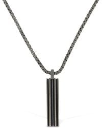 Marco Dal Maso Long Chain Enamelled Necklace - Metallic