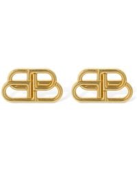Balenciaga - Bb S Mini Logo Stud Earrings - Lyst