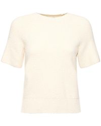 Totême - Raglan-Sleeve Terry Knit Cotton Top - Lyst