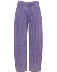 Ganni - Striped Starry Jeans - Lyst