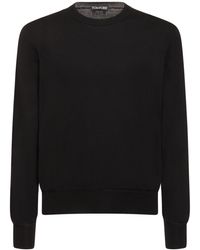 Tom Ford - Sweater Aus Baumwolle Mit Beflockung - Lyst