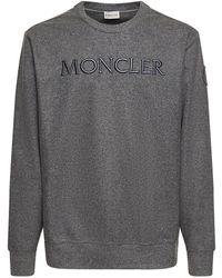 Moncler - Logo Wool Blend Sweatshirt - Lyst