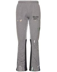 GALLERY DEPT. Pantalon Évasé En Coton À Logo - Gris
