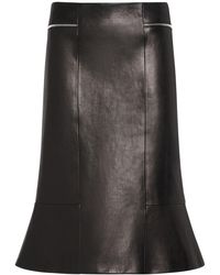 KHAITE - Gonna midi francine in pelle - Lyst